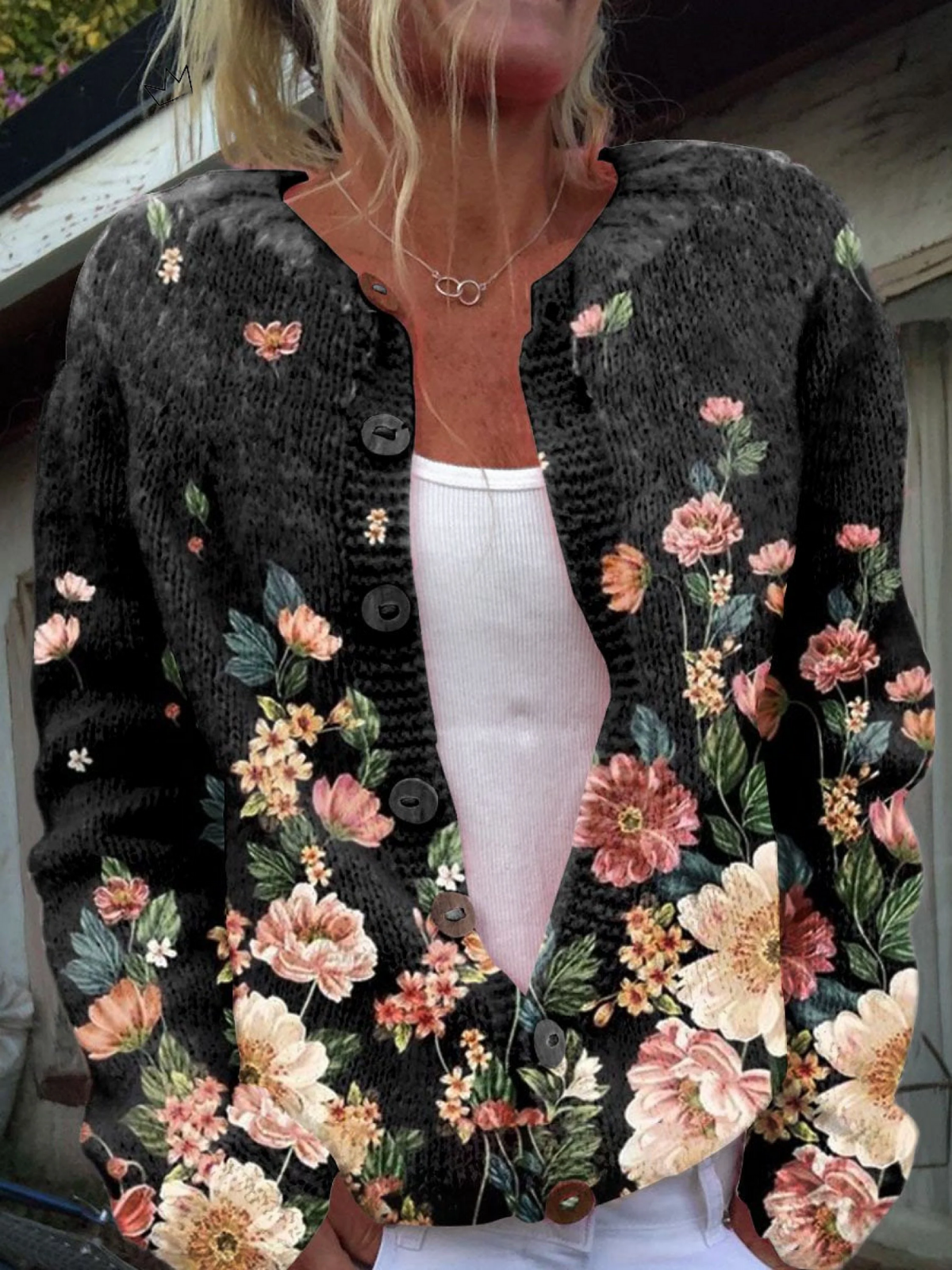 Maria™ | Cardigan Vintage Fleurs
