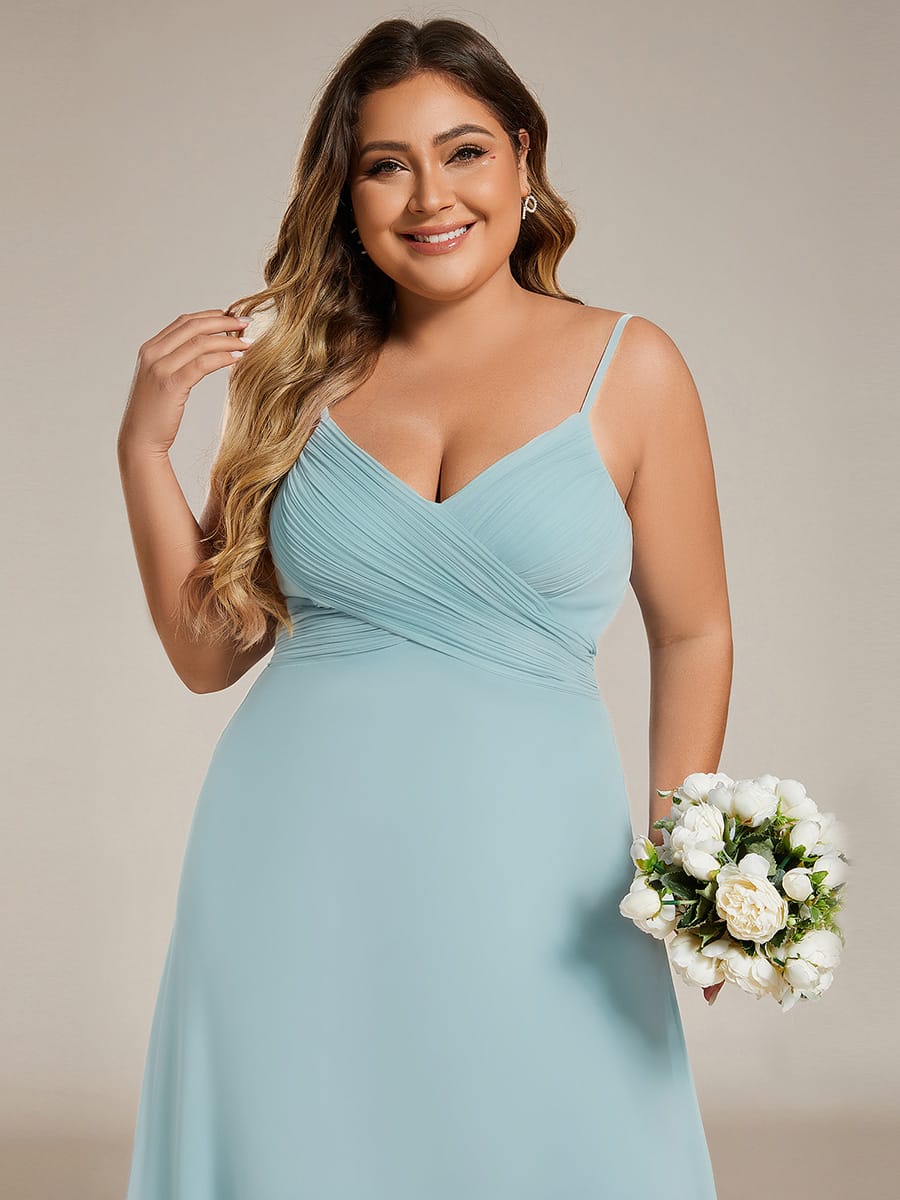 ever NOVA|Sweetheart Draped Back Floor Length Bridesmaid Dress