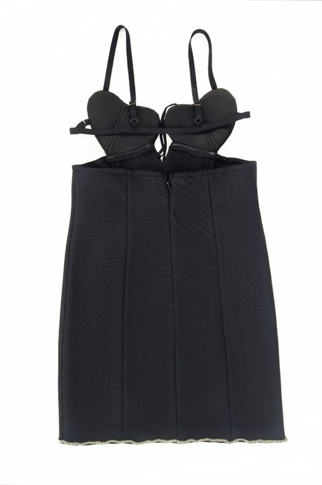 Robe Mini Brodée en Cœur
