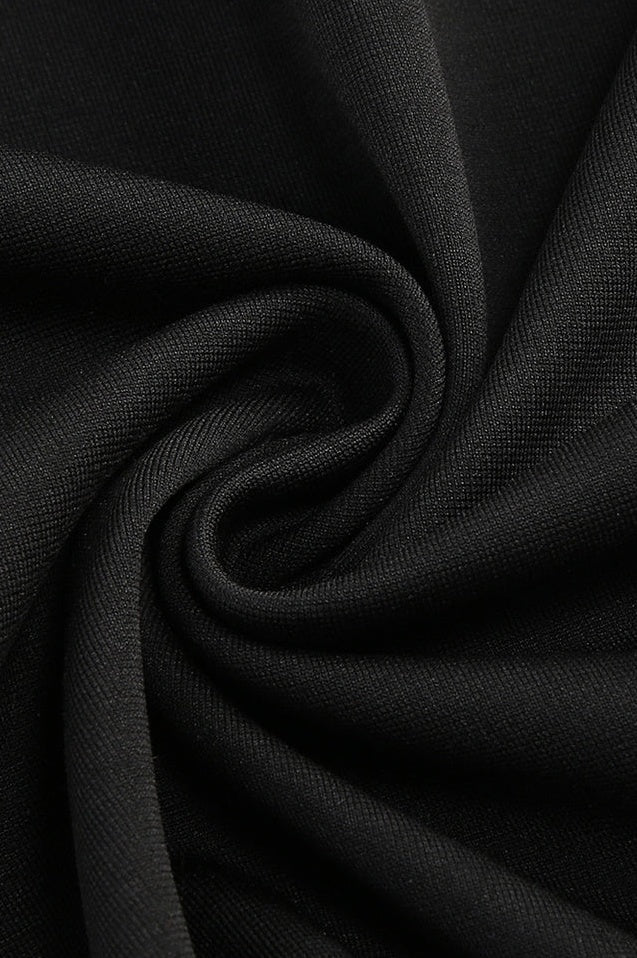 Robe Longue à Manches avec Finitions en Cristal