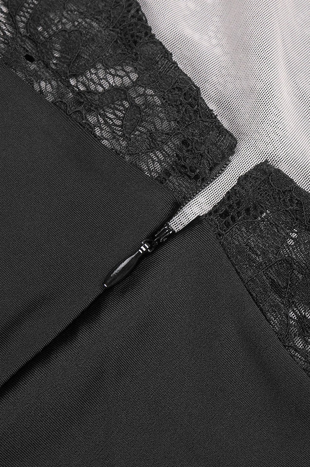 Robe Maxi à Fleurs en Dentelle à Dos Nu Janice