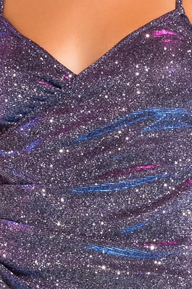 Robe Mini Plissée Éclatante