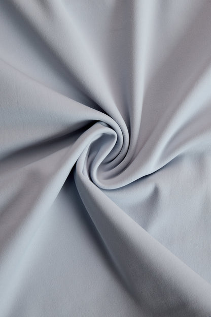 Fashionable Sporty Gray-blue Long-sleeved Half-zip Top And Trousers Set