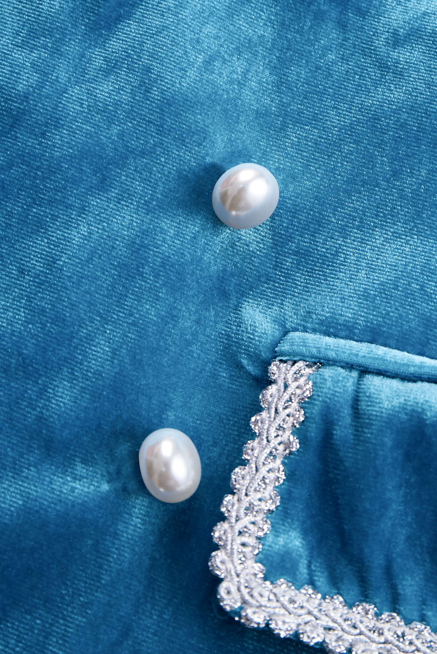 Casual Loose Retro Solid Velvet Pocket Blazer