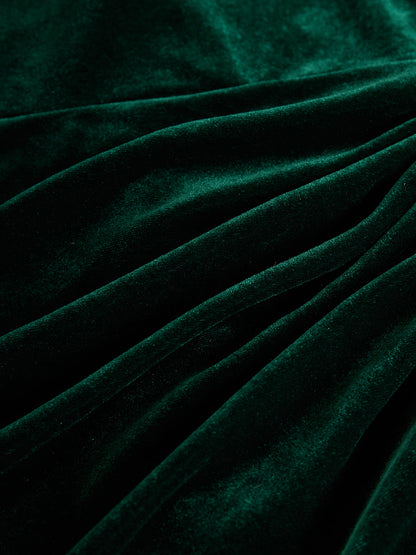 Elegant Velvet Midi Dress