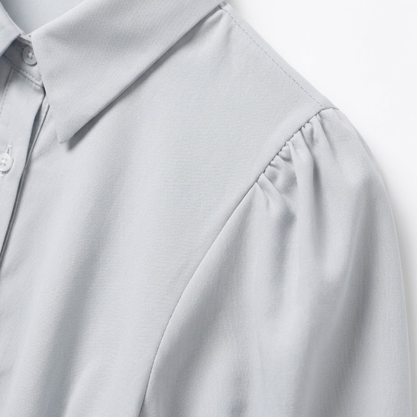Robe Longue Évasée à Manches Courtes et Boutonnage pour Femmes