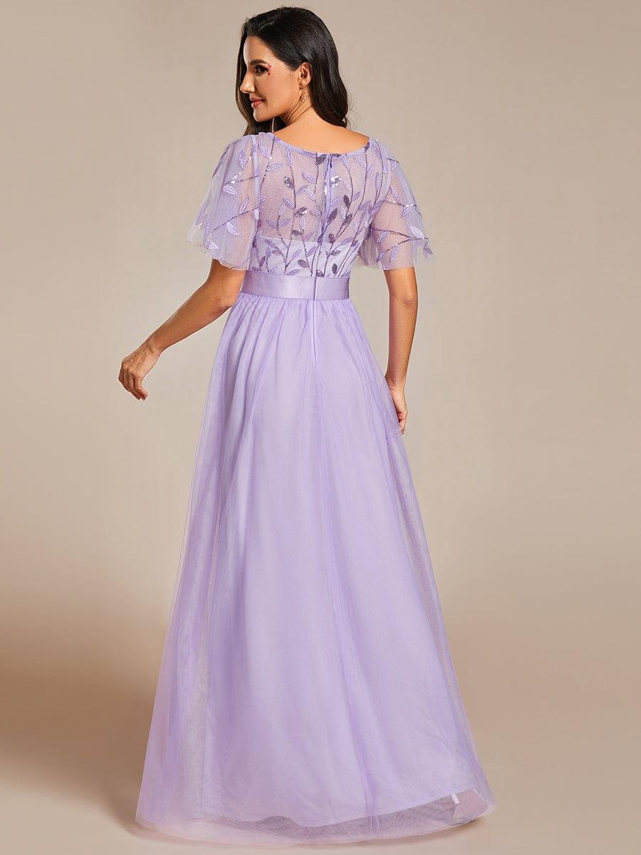 ever SAPHIR|Robes de cérémonie longues à manches courtes et broderies A-Line