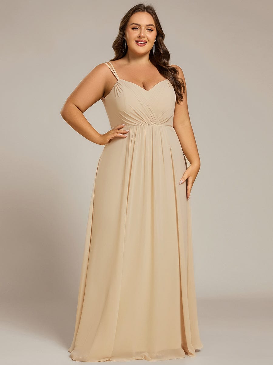 ever RUBY|Multiway Chiffon and Lace Open Back Bridesmaid Dress with Spaghetti Straps