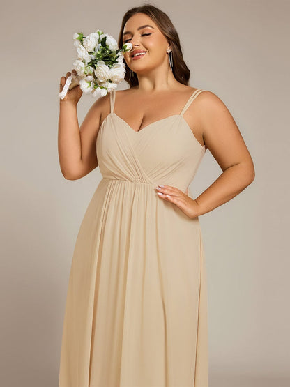 ever RUBY|Multiway Chiffon and Lace Open Back Bridesmaid Dress with Spaghetti Straps