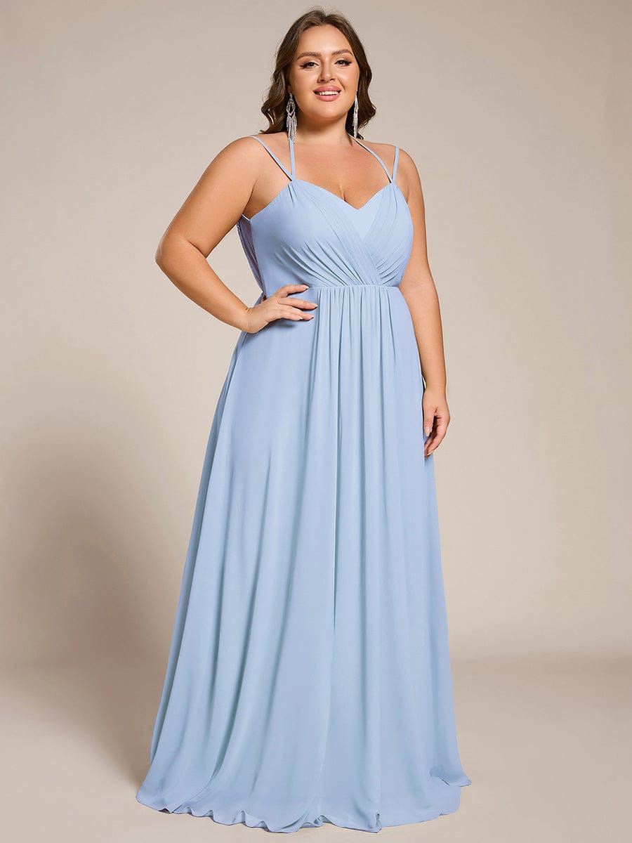 ever RUBY|Multiway Chiffon and Lace Open Back Bridesmaid Dress with Spaghetti Straps