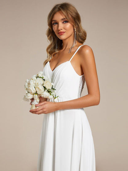 ever RUBY|Multiway Chiffon and Lace Open Back Bridesmaid Dress with Spaghetti Straps