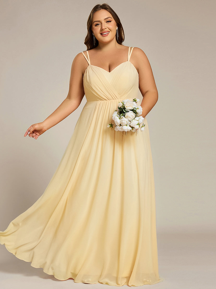 ever RUBY|Multiway Chiffon and Lace Open Back Bridesmaid Dress with Spaghetti Straps