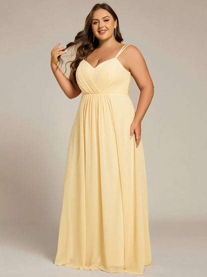ever RUBY|Multiway Chiffon and Lace Open Back Bridesmaid Dress with Spaghetti Straps