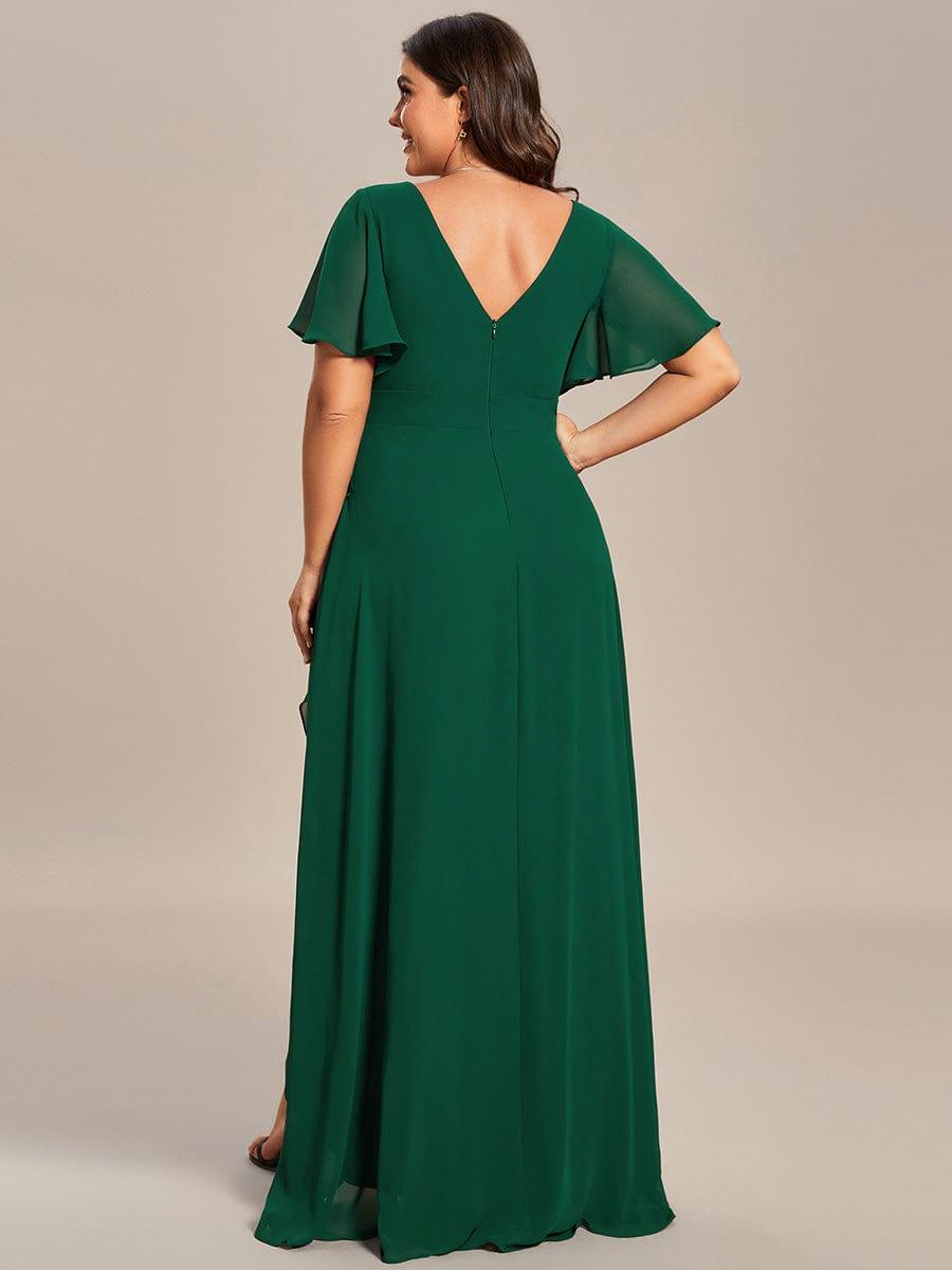 ever OREE|Charming Chiffon Bridesmaid Dress with Lotus Leaf Hemline (Final Sale)