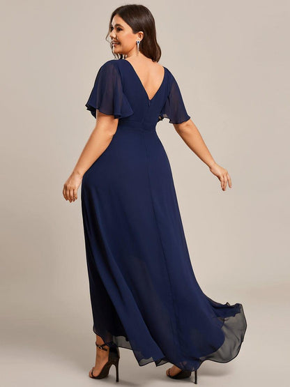 ever OREE|Charming Chiffon Bridesmaid Dress with Lotus Leaf Hemline (Final Sale)