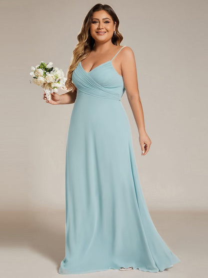 ever NOVA|Sweetheart Draped Back Floor Length Bridesmaid Dress