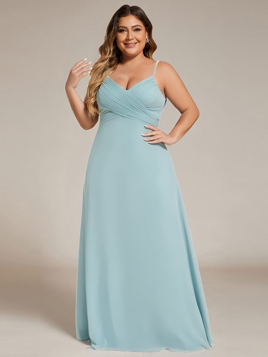 ever NOVA|Sweetheart Draped Back Floor Length Bridesmaid Dress