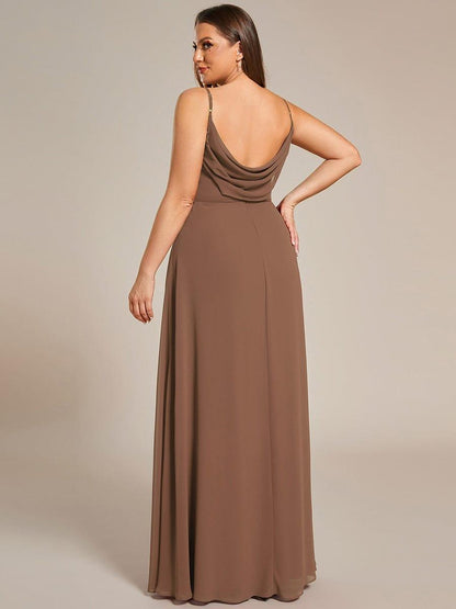 ever NOVA|Sweetheart Draped Back Floor Length Bridesmaid Dress