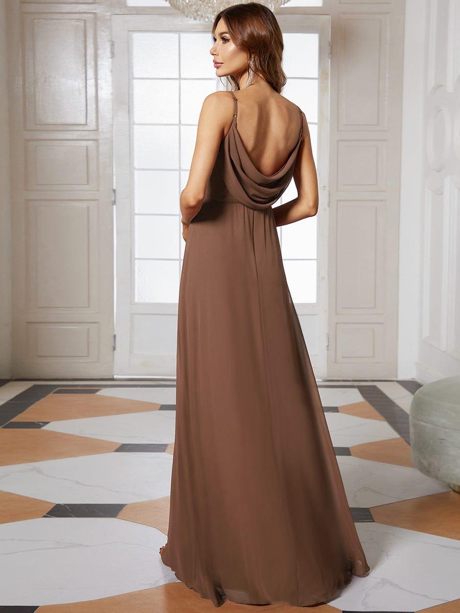 ever NOVA|Sweetheart Draped Back Floor Length Bridesmaid Dress