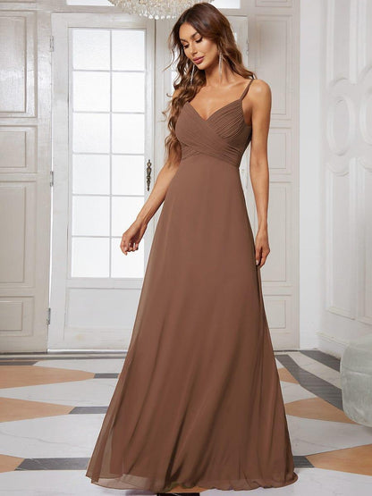 ever NOVA|Sweetheart Draped Back Floor Length Bridesmaid Dress