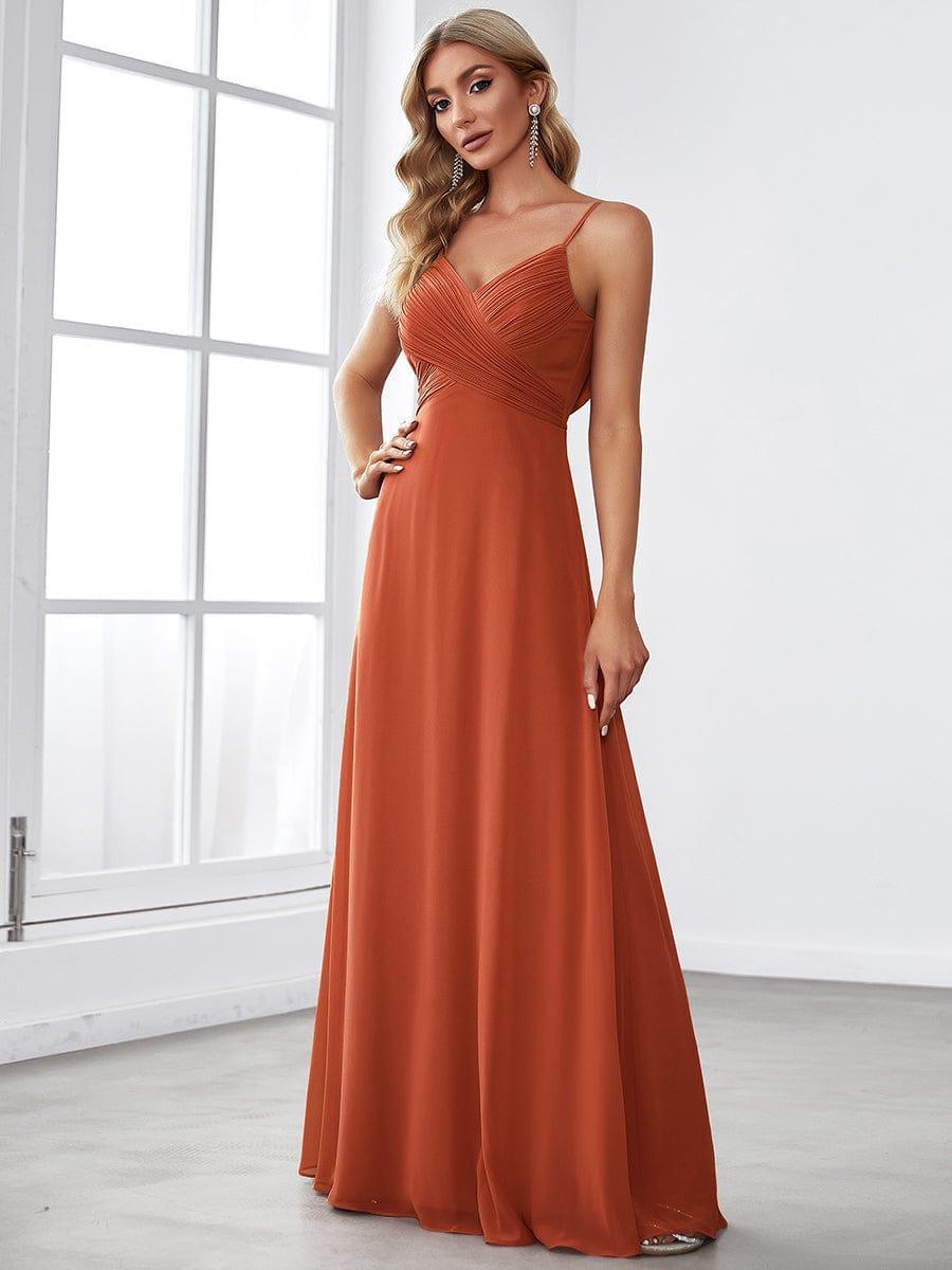 ever NOVA|Sweetheart Draped Back Floor Length Bridesmaid Dress
