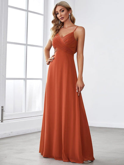 ever NOVA|Sweetheart Draped Back Floor Length Bridesmaid Dress