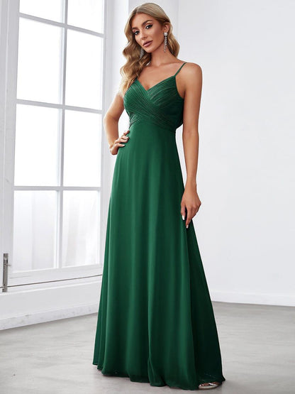 ever NOVA|Sweetheart Draped Back Floor Length Bridesmaid Dress