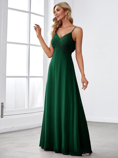 ever NOVA|Sweetheart Draped Back Floor Length Bridesmaid Dress