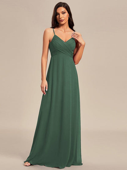 ever NOVA|Sweetheart Draped Back Floor Length Bridesmaid Dress