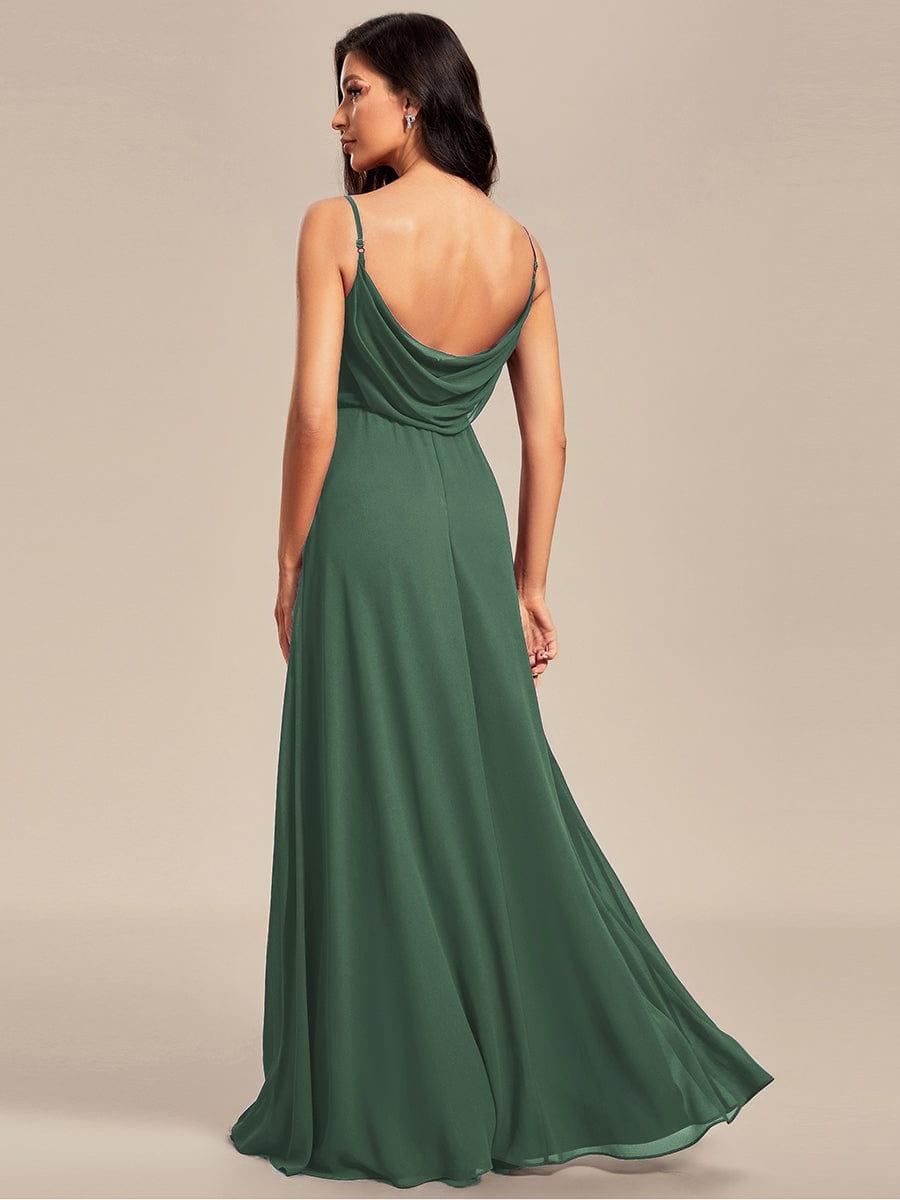 ever NOVA|Sweetheart Draped Back Floor Length Bridesmaid Dress