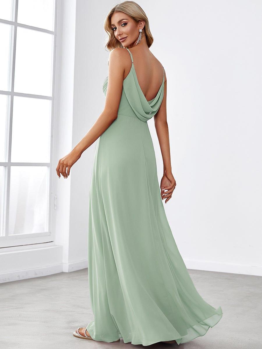 ever NOVA|Sweetheart Draped Back Floor Length Bridesmaid Dress