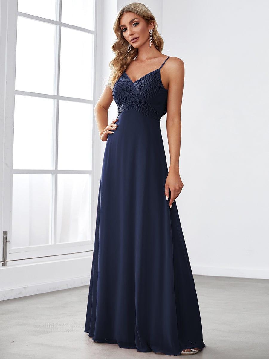 ever NOVA|Sweetheart Draped Back Floor Length Bridesmaid Dress