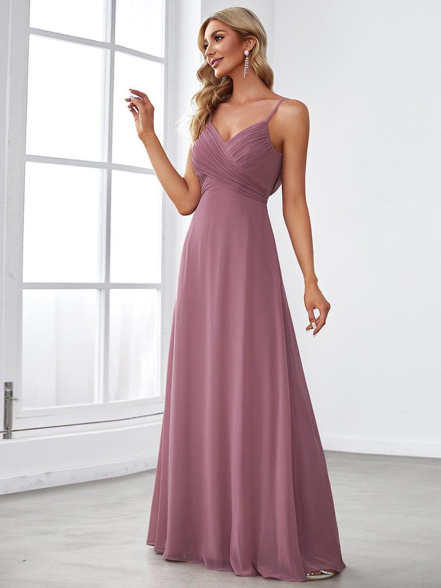 ever NOVA|Sweetheart Draped Back Floor Length Bridesmaid Dress