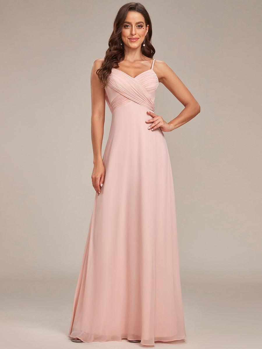 ever NOVA|Sweetheart Draped Back Floor Length Bridesmaid Dress
