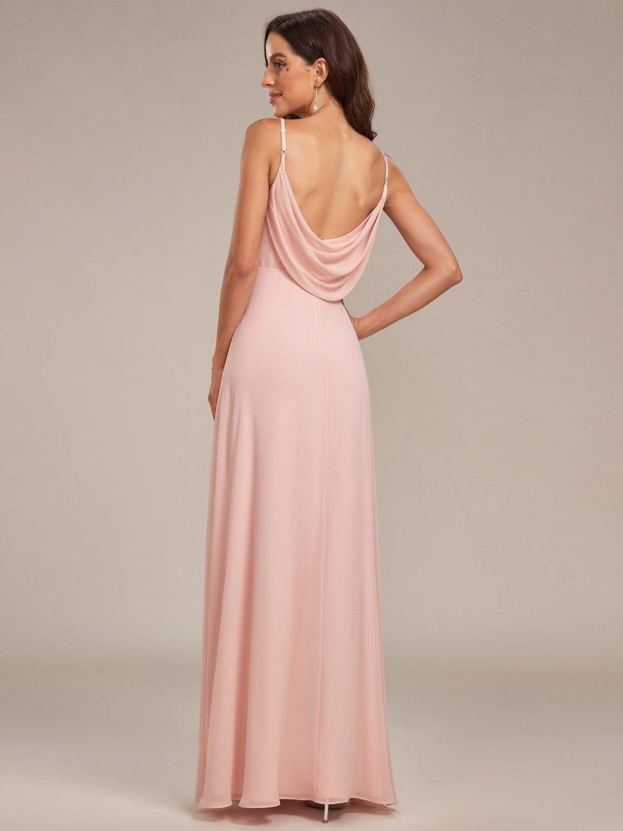 ever NOVA|Sweetheart Draped Back Floor Length Bridesmaid Dress