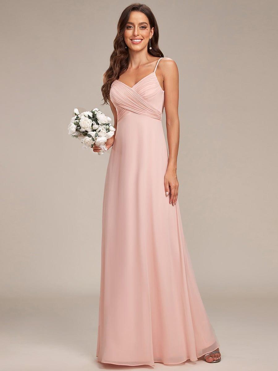 ever NOVA|Sweetheart Draped Back Floor Length Bridesmaid Dress