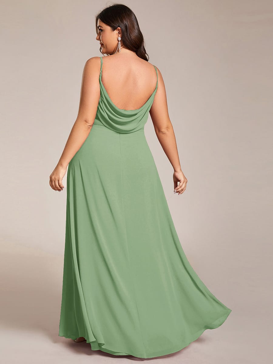 ever NOVA|Sweetheart Draped Back Floor Length Bridesmaid Dress