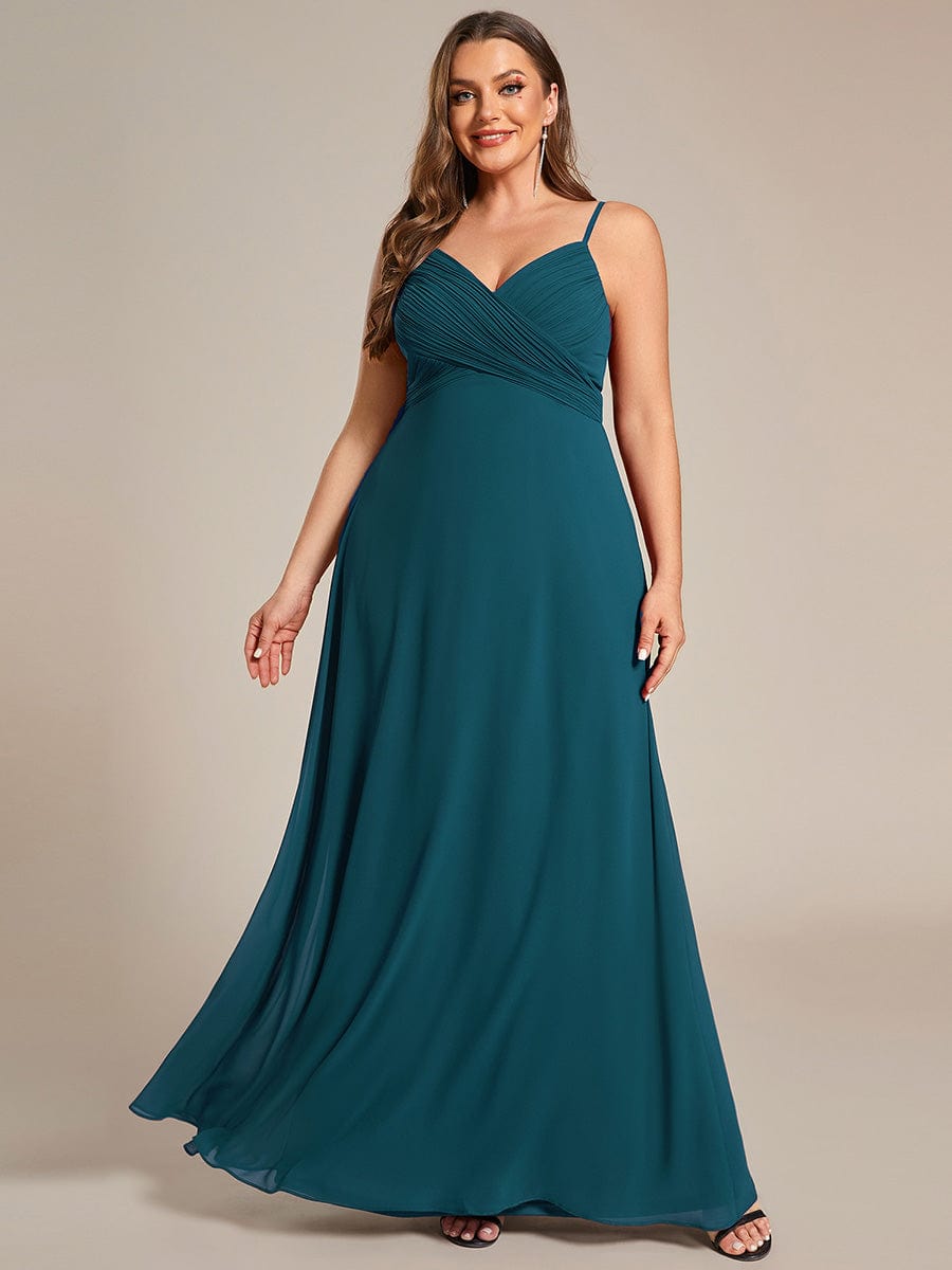 ever NOVA|Sweetheart Draped Back Floor Length Bridesmaid Dress