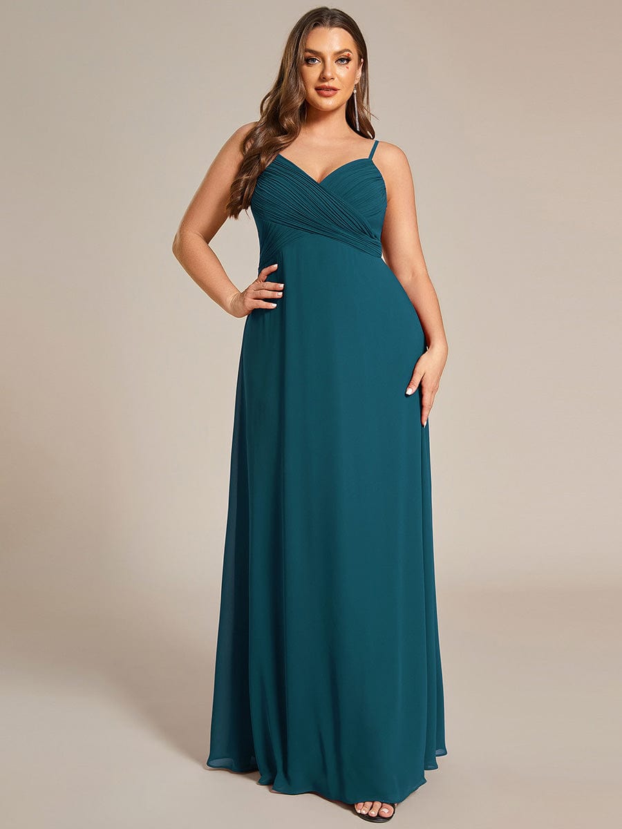 ever NOVA|Sweetheart Draped Back Floor Length Bridesmaid Dress