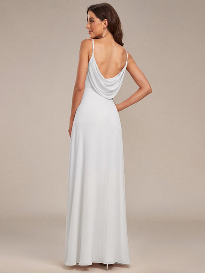 ever NOVA|Sweetheart Draped Back Floor Length Bridesmaid Dress