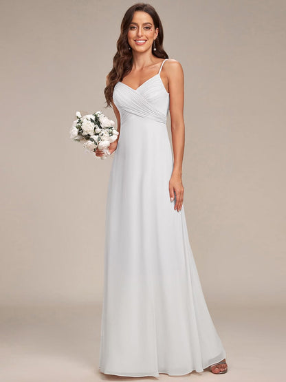 ever NOVA|Sweetheart Draped Back Floor Length Bridesmaid Dress