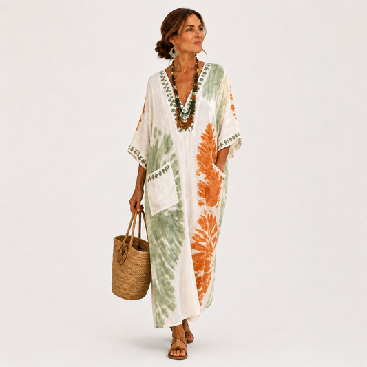 Venus | Kaftan Tie-Dye Vert