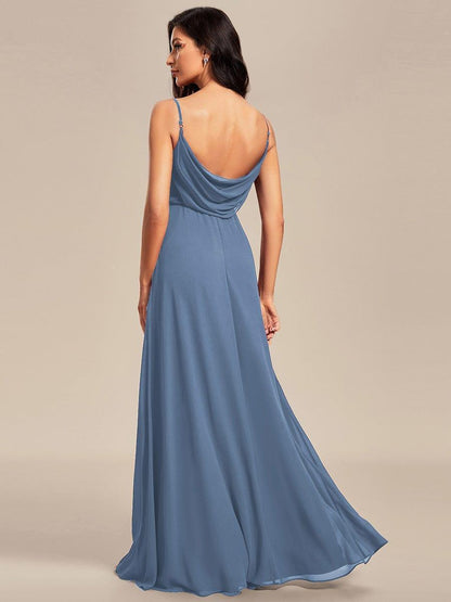 ever NOVA|Sweetheart Draped Back Floor Length Bridesmaid Dress