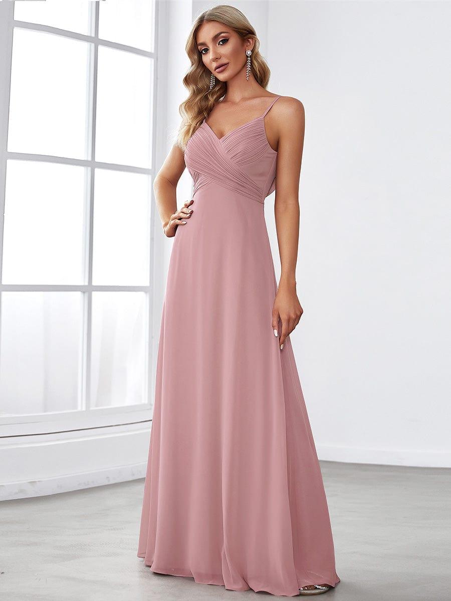 ever NOVA|Sweetheart Draped Back Floor Length Bridesmaid Dress