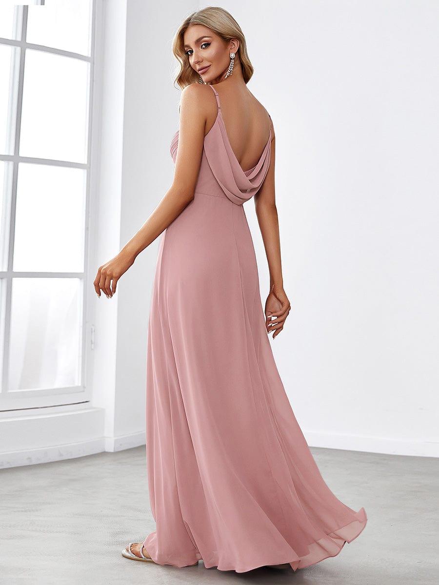 ever NOVA|Sweetheart Draped Back Floor Length Bridesmaid Dress