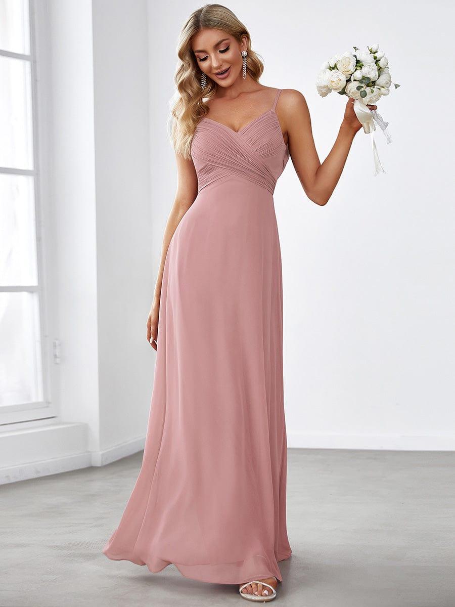ever NOVA|Sweetheart Draped Back Floor Length Bridesmaid Dress