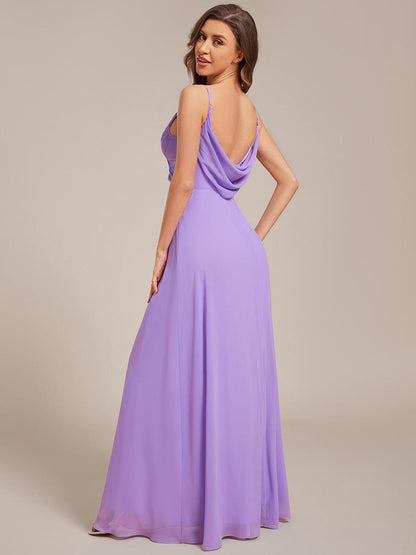 ever NOVA|Sweetheart Draped Back Floor Length Bridesmaid Dress