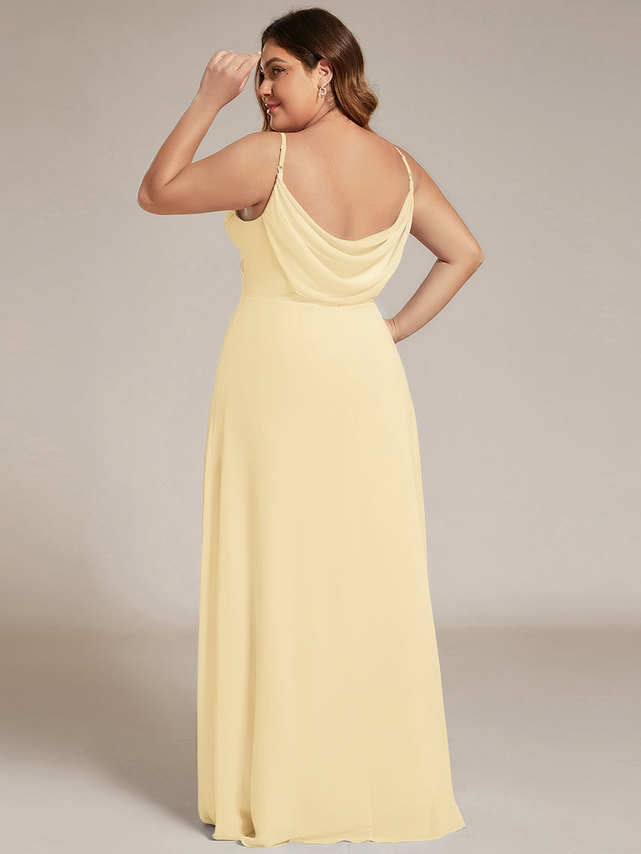 ever NOVA|Sweetheart Draped Back Floor Length Bridesmaid Dress