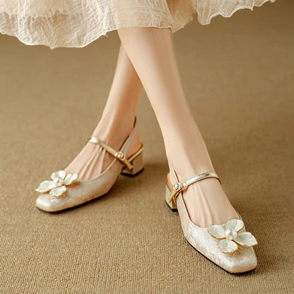 Mathilde – Chaussures élégantes pour femme avec détail floral