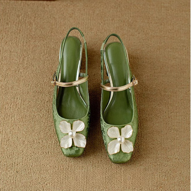 Mathilde – Chaussures élégantes pour femme avec détail floral
